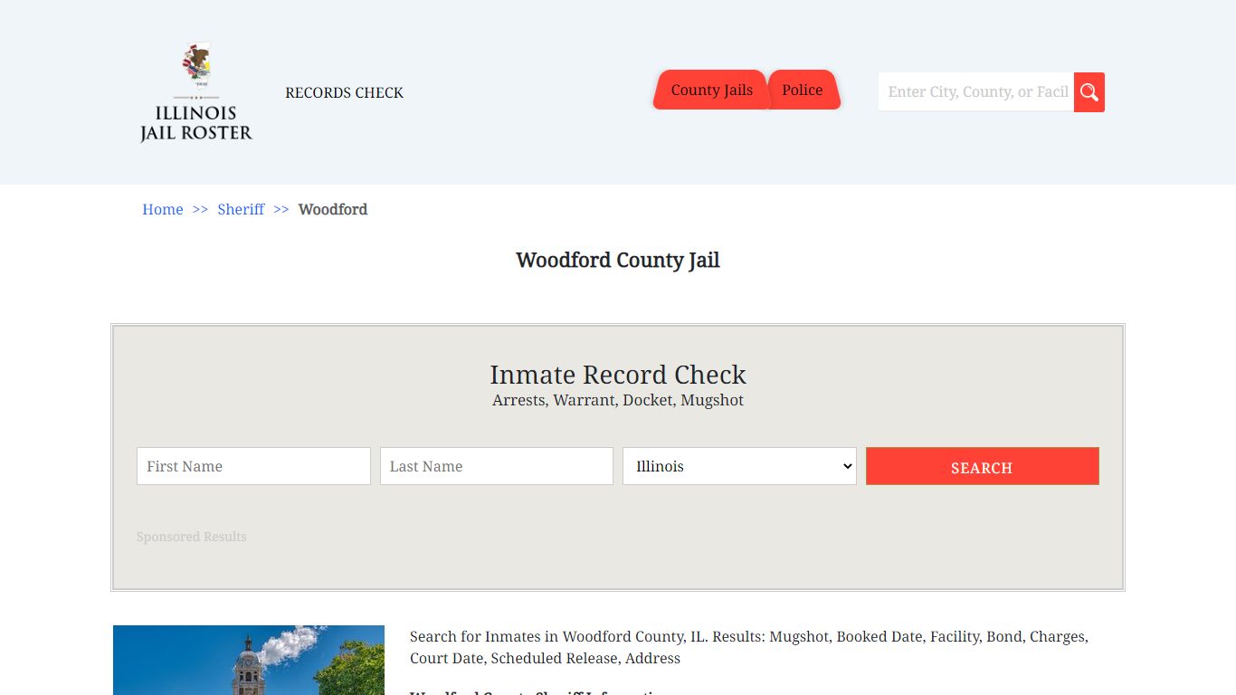 Woodford County Jail | Jail Roster Search