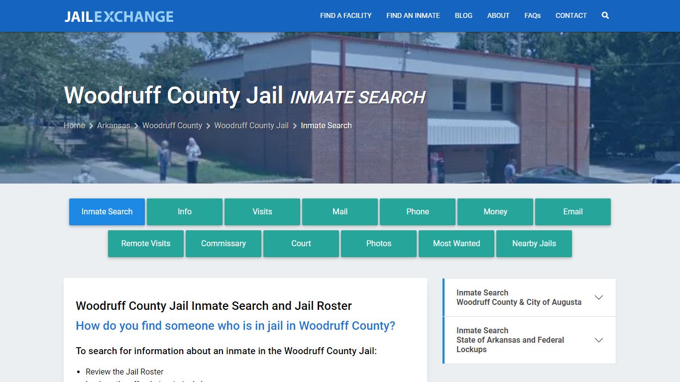 Inmate Search: Roster & Mugshots - Woodruff County Jail, AR