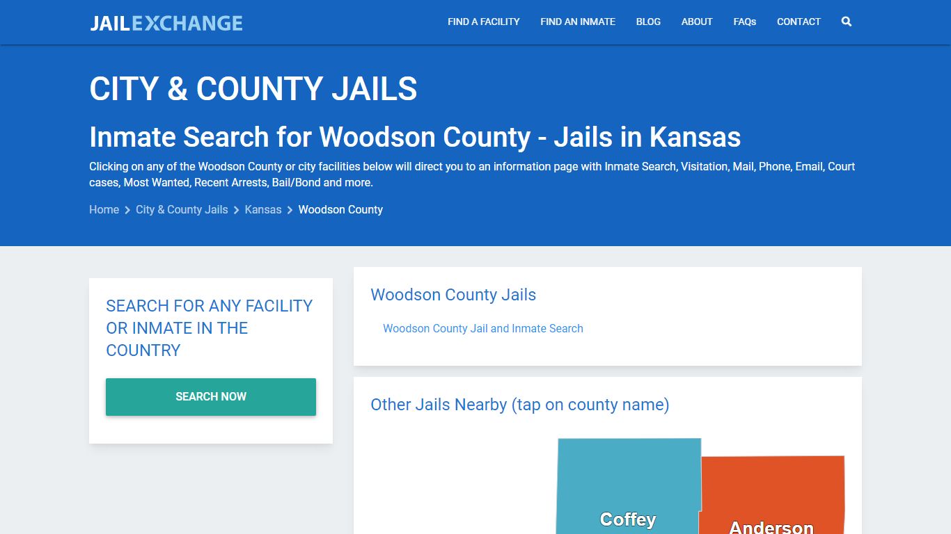 Inmate Search for Woodson County | Jails in Kansas - Jail Exchange