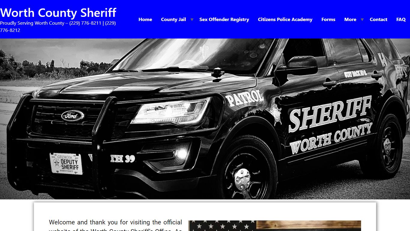 Home | Worth County Sheriff