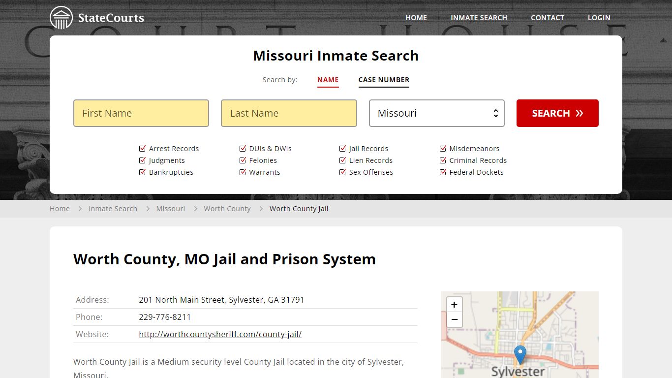 Worth County Jail Inmate Records Search, Missouri - StateCourts