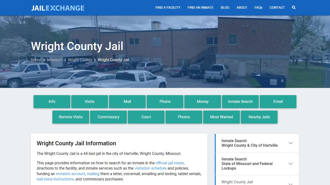 Wright County Jail, MO Inmate Search, Information
