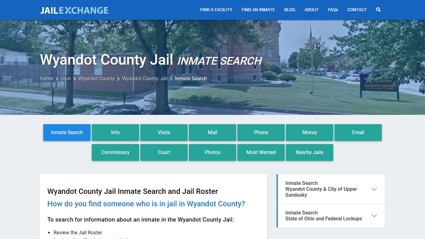 Wyandot County Jail Inmate Search - Jail Exchange