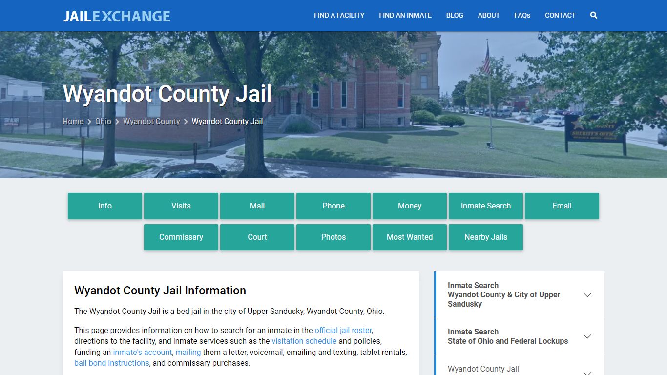 Wyandot County Jail, OH Inmate Search, Information