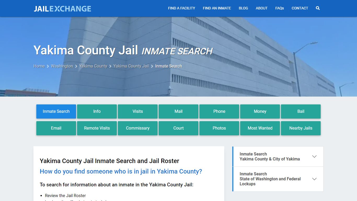 Inmate Search: Roster & Mugshots - Yakima County Jail, WA