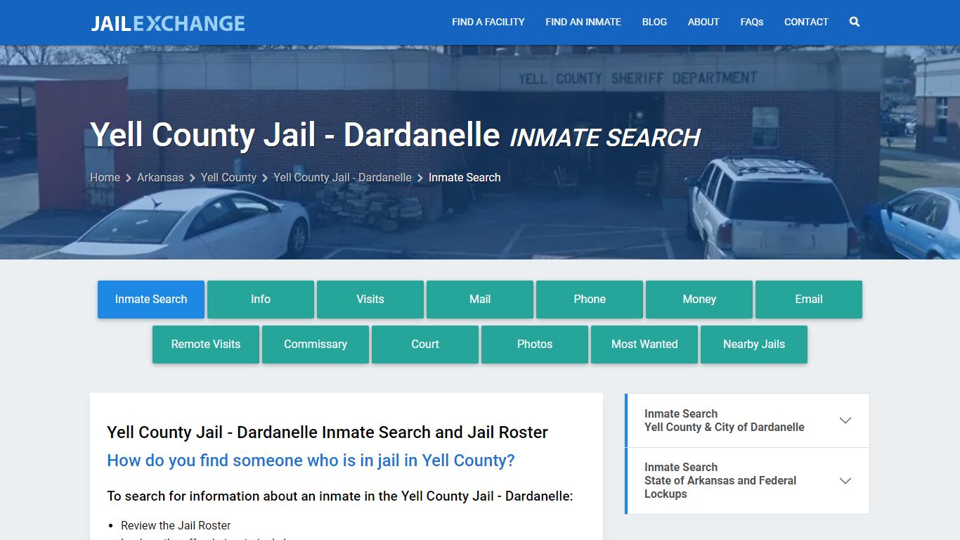 Inmate Search: Roster & Mugshots - Yell County Jail - Dardanelle, AR