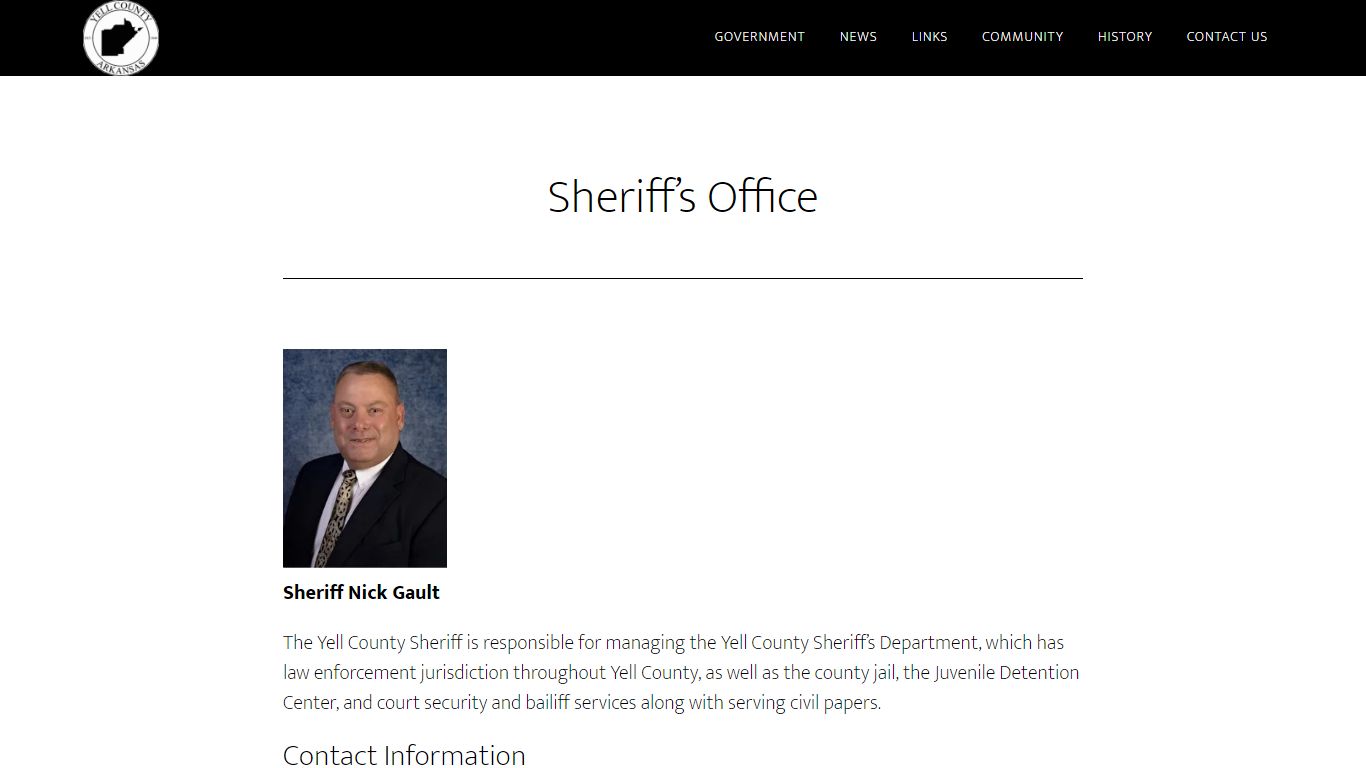 Sheriff’s Office - Yell County AR