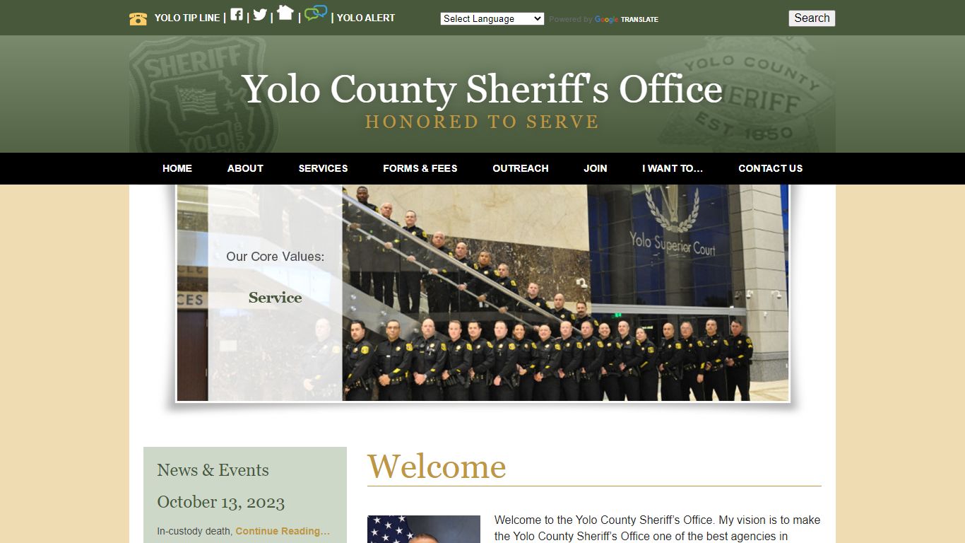 Home - Yolo County Sheriff's Office | Woodland, CA