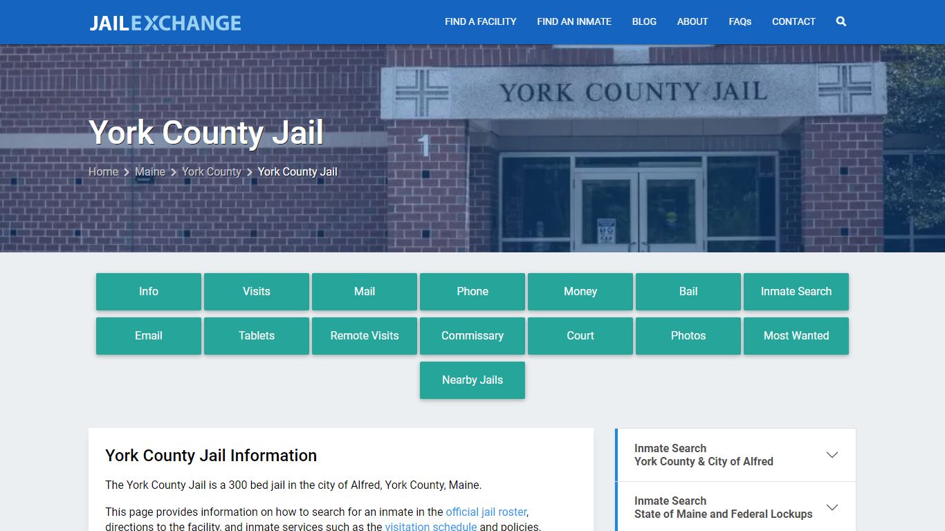 York County Jail, ME Inmate Search, Information - Jail Exchange