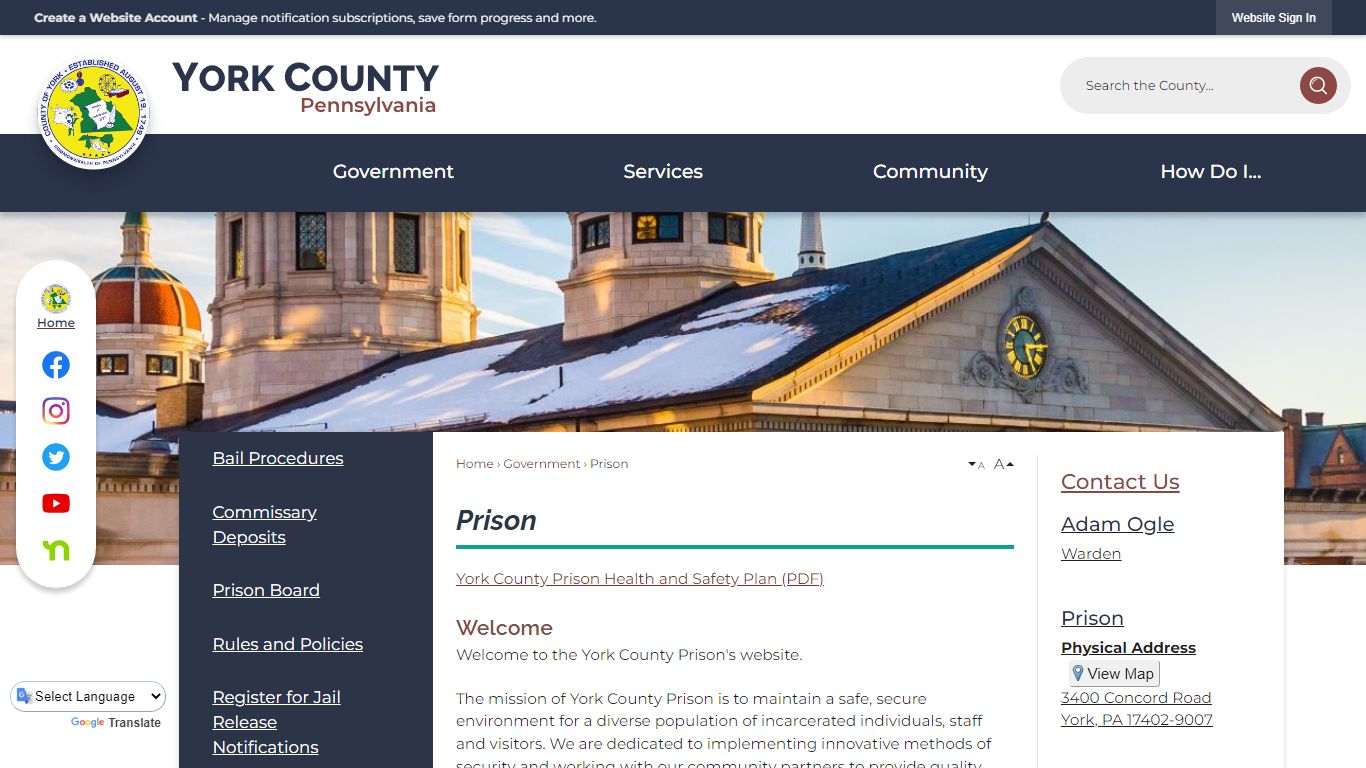 Prison | York County, PA