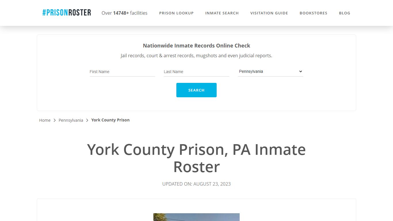 York County Prison, PA Inmate Roster - Prisonroster
