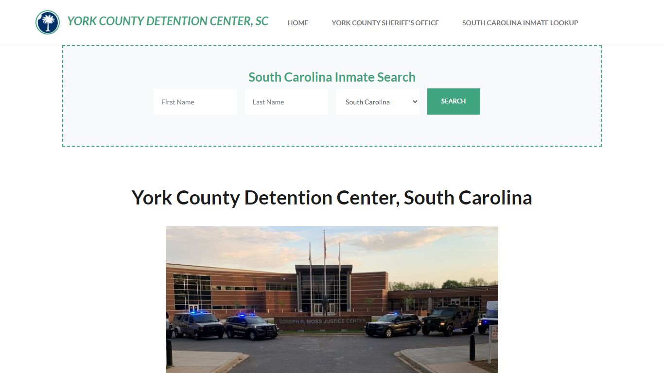York County Detention Center, SC Inmate Roster, Offender Search