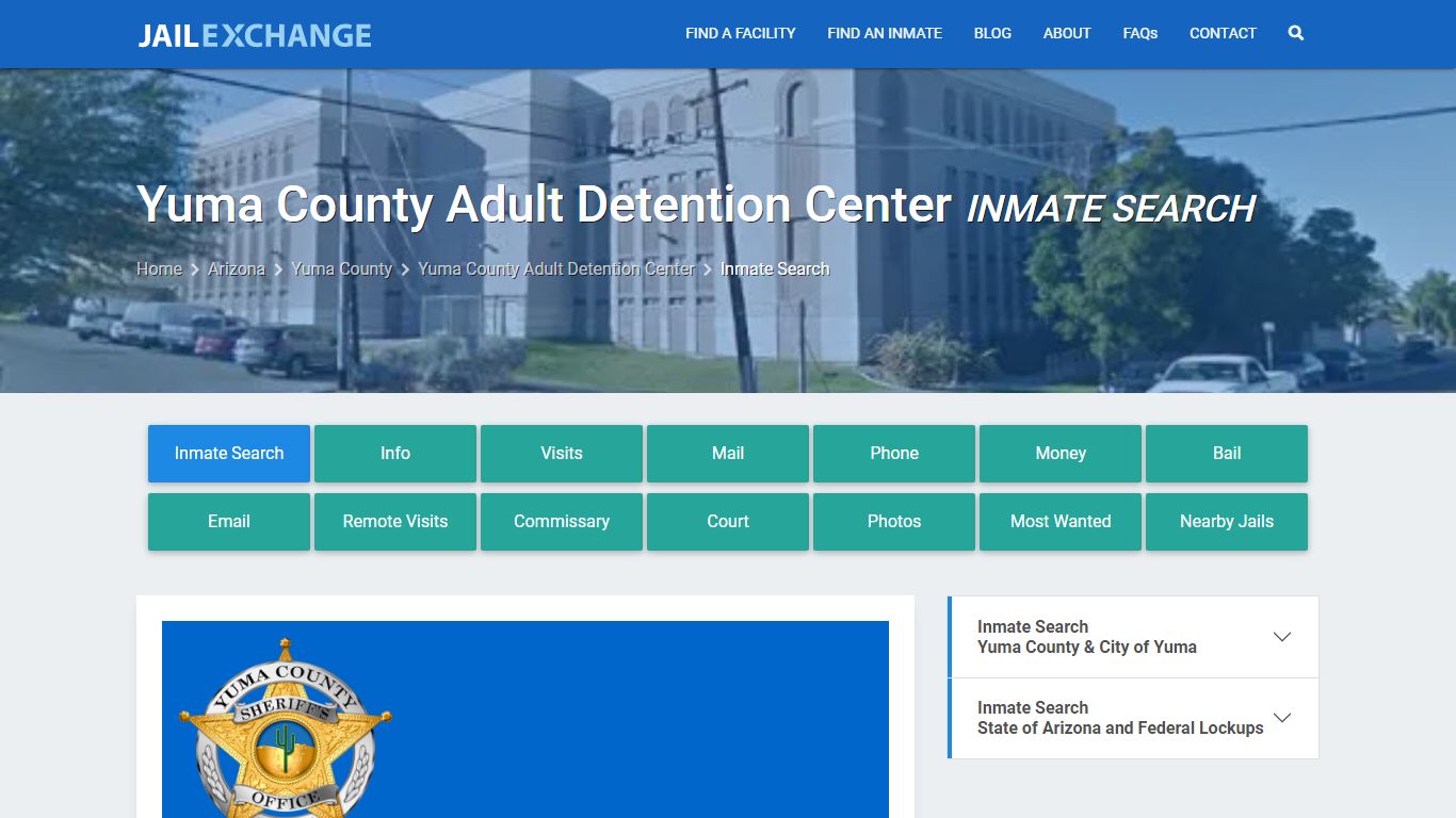 Yuma County Adult Detention Center Inmate Search - Jail Exchange