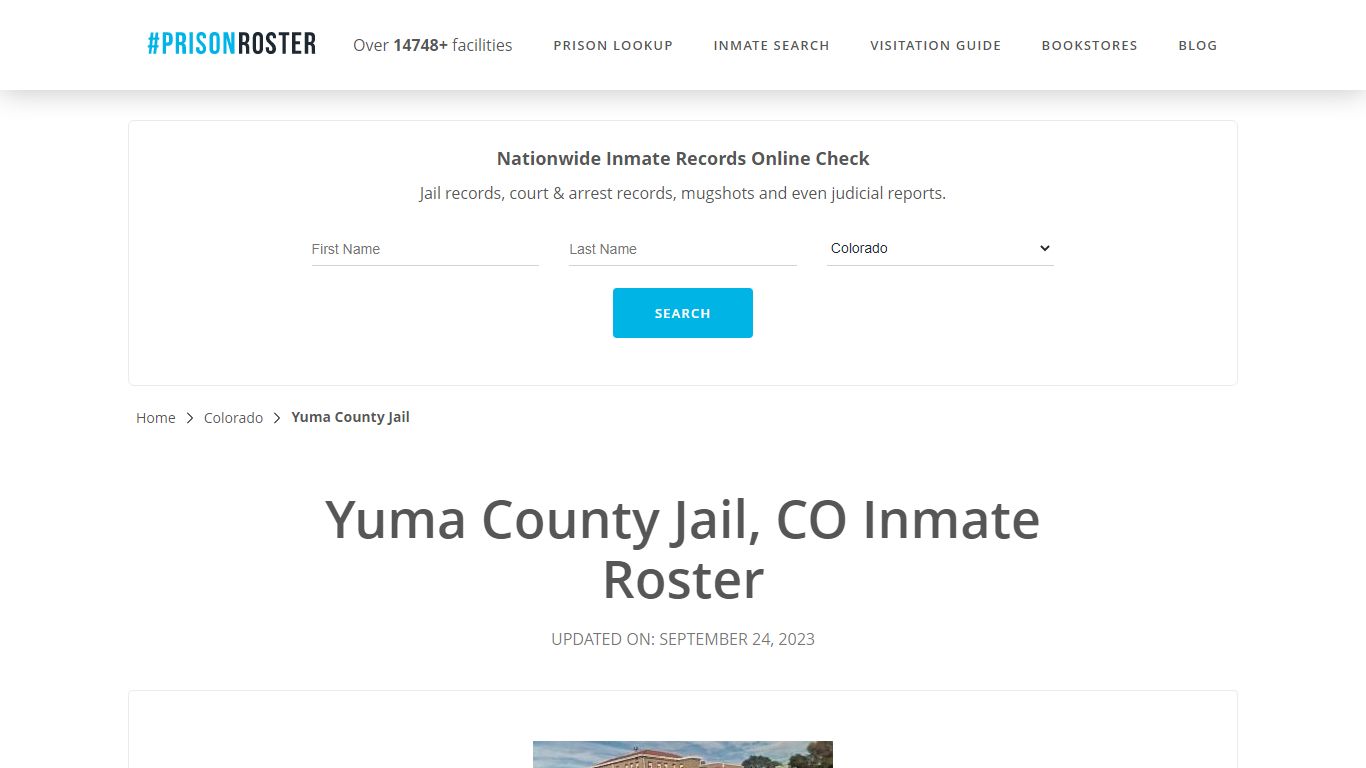 Yuma County Jail, CO Inmate Roster - Prisonroster