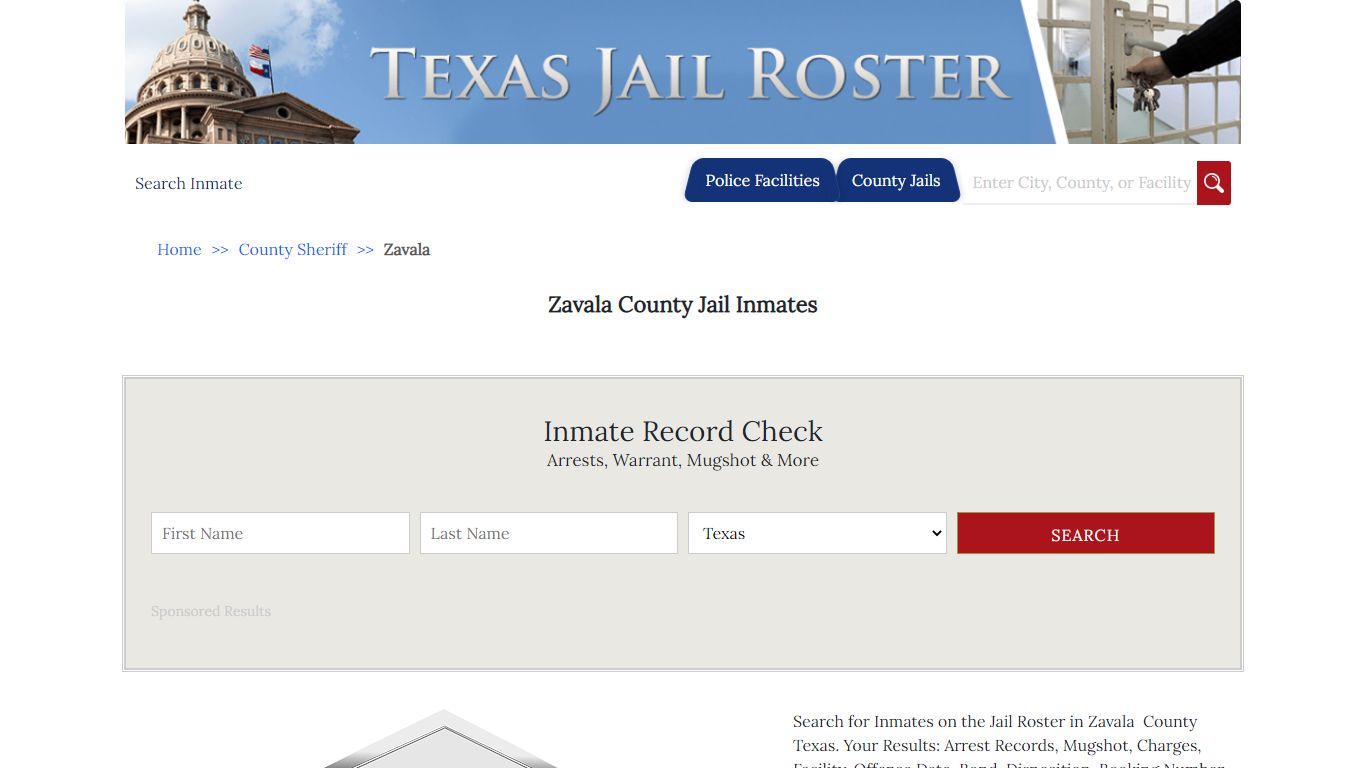Zavala County Jail Inmates | Jail Roster Search
