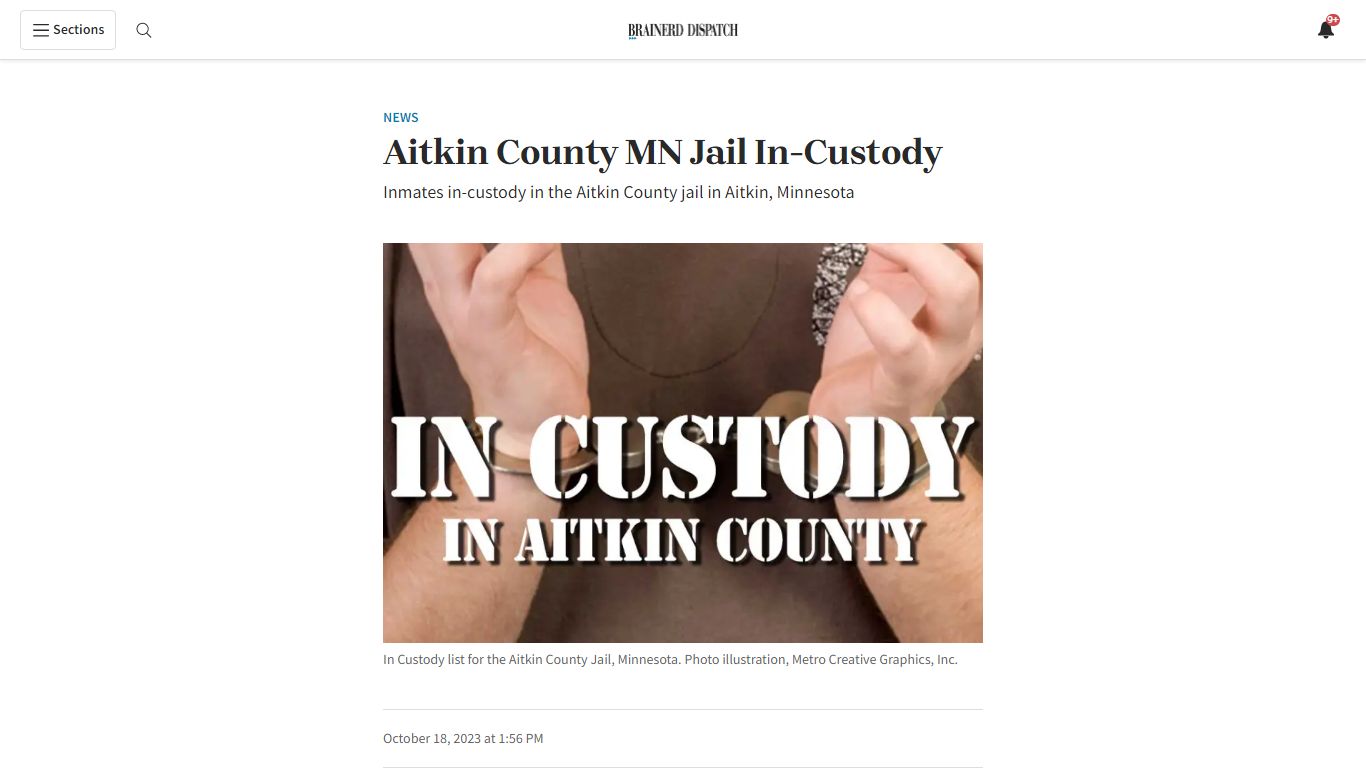 Aitkin County MN Jail In-Custody - Brainerd Dispatch