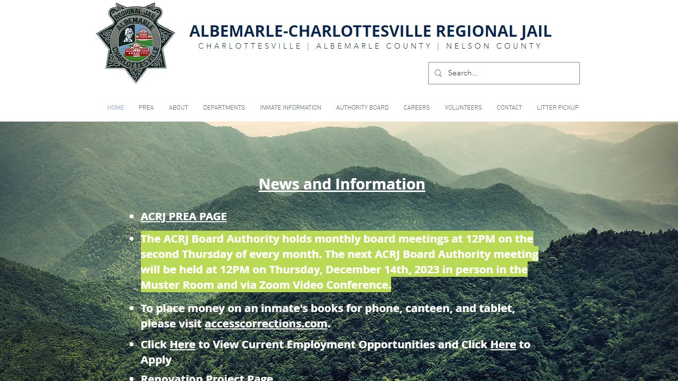 Albemarle-Charlottesville Regional Jail - acrj