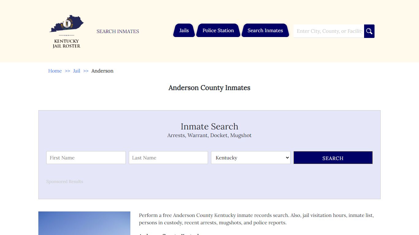 Anderson County Inmates | Jail Roster Search
