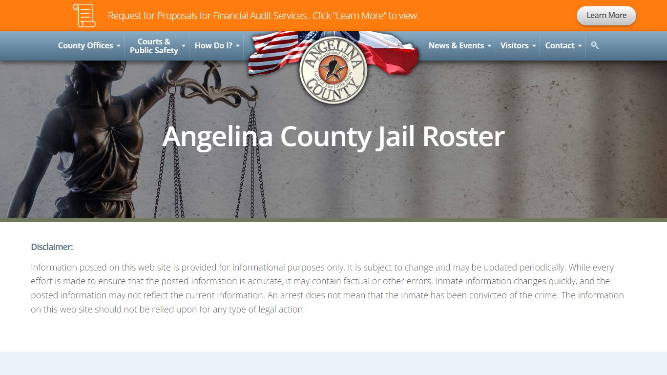 Jail Roster - Angelina County