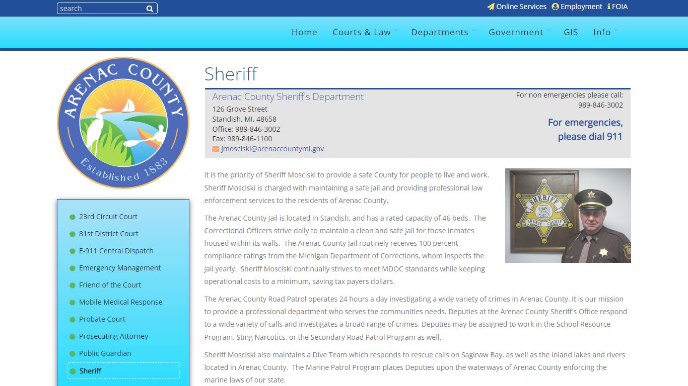 Sheriff - Arenac County, Michigan