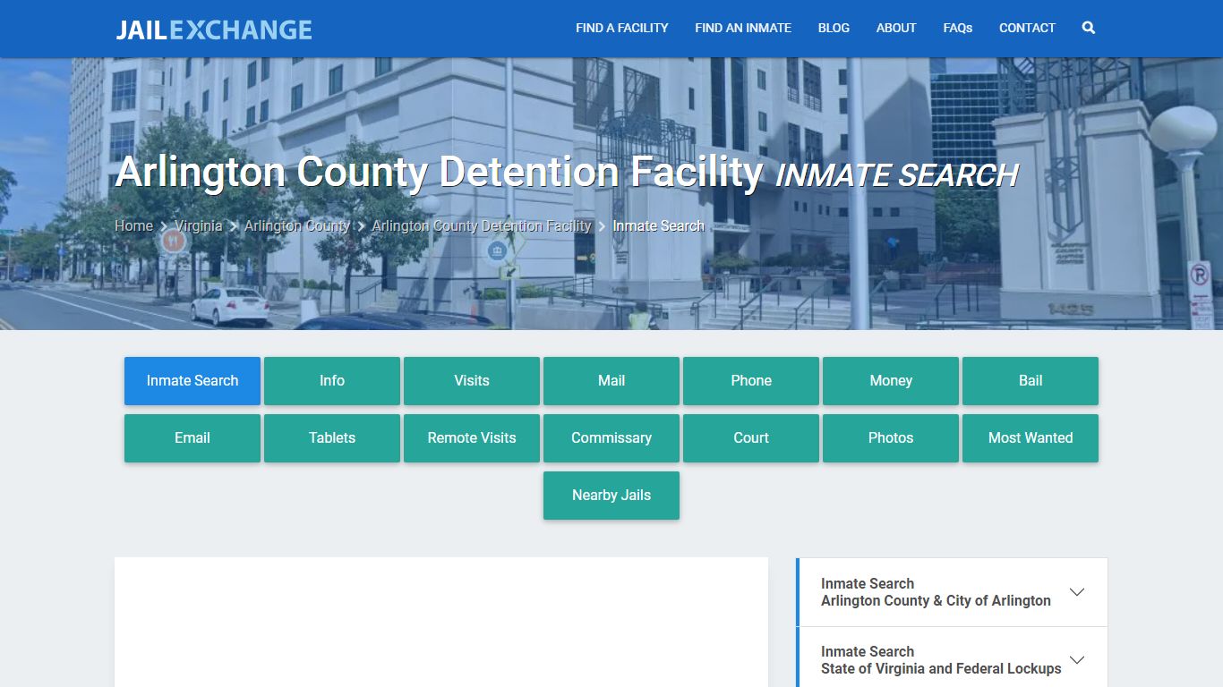 Arlington County Detention Facility Inmate Search - Jail Exchange