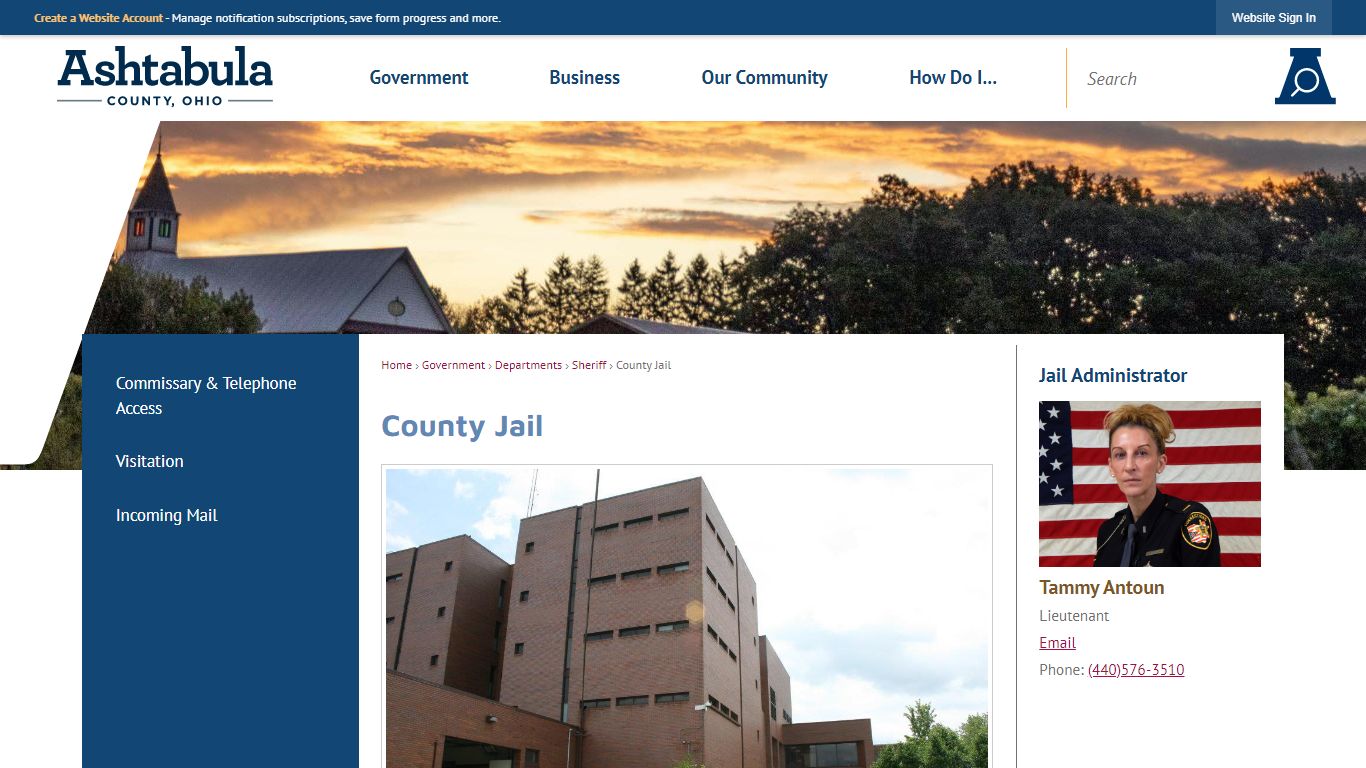 County Jail | Ashtabula County, OH - Official Website