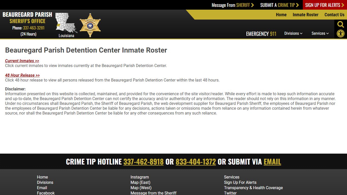 Roster Choose - Beauregard Parish Sheriff's Office