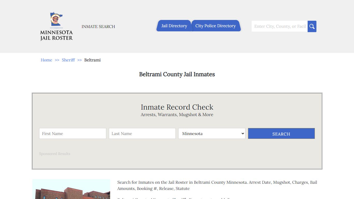 Beltrami County Jail Inmates | Jail Roster Search - Minnesota Jail Roster