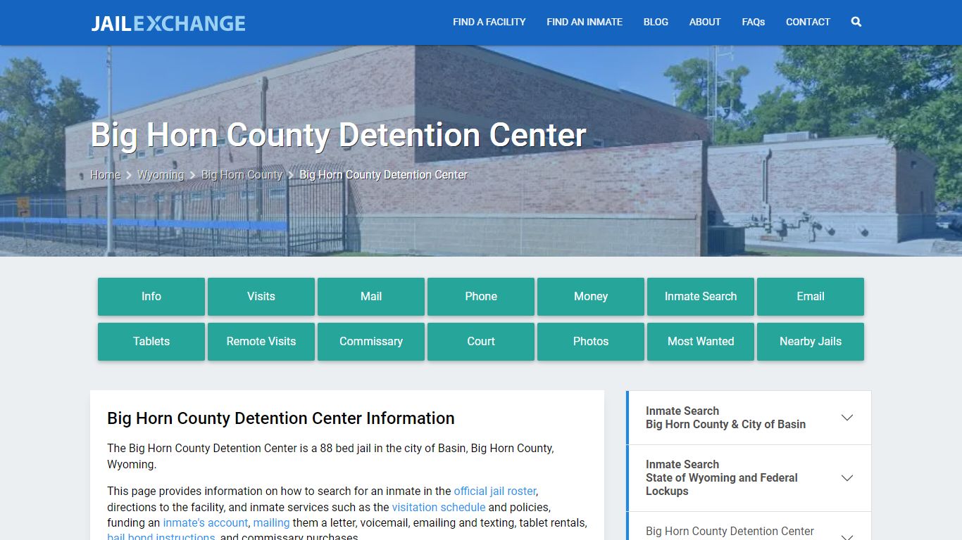 Big Horn County Detention Center - Jail Exchange