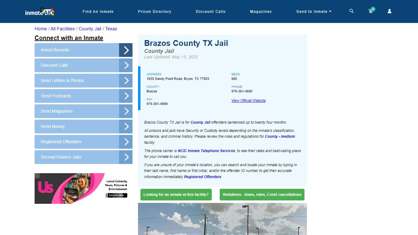 Brazos County TX Jail - Inmate Locator - Bryan, TX