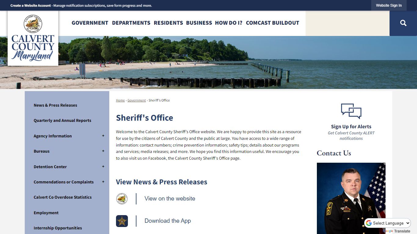 Sheriff's Office | Calvert County, MD - Official Website