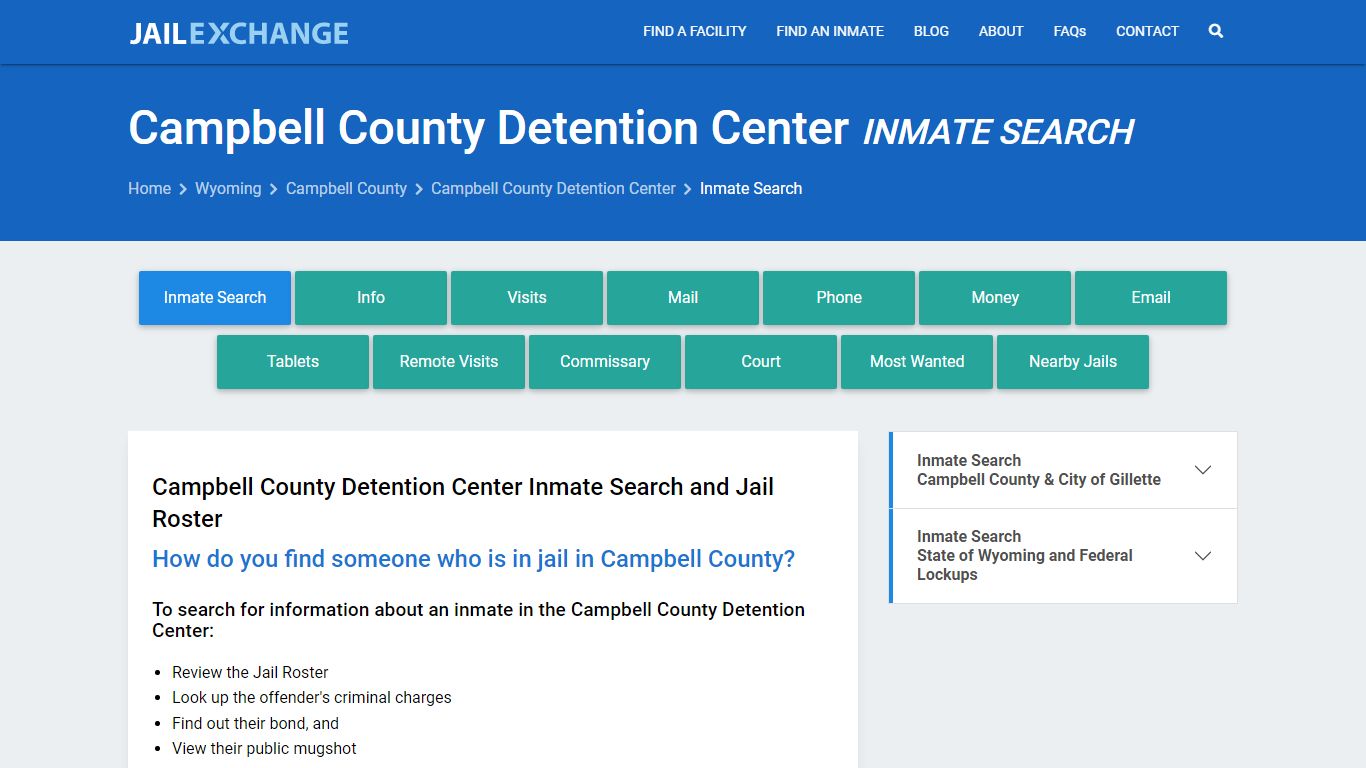 Campbell County Detention Center Inmate Search - Jail Exchange