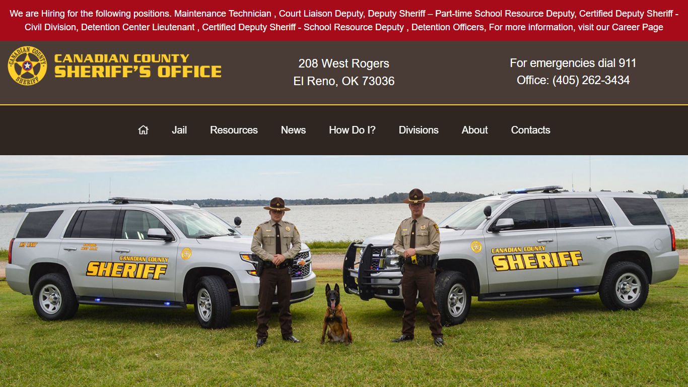 Canadian County Sheriff's Office- El Reno, Oklahoma