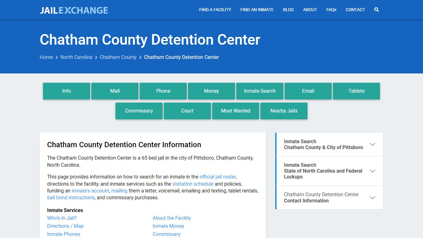 Chatham County Detention Center - Jail Exchange