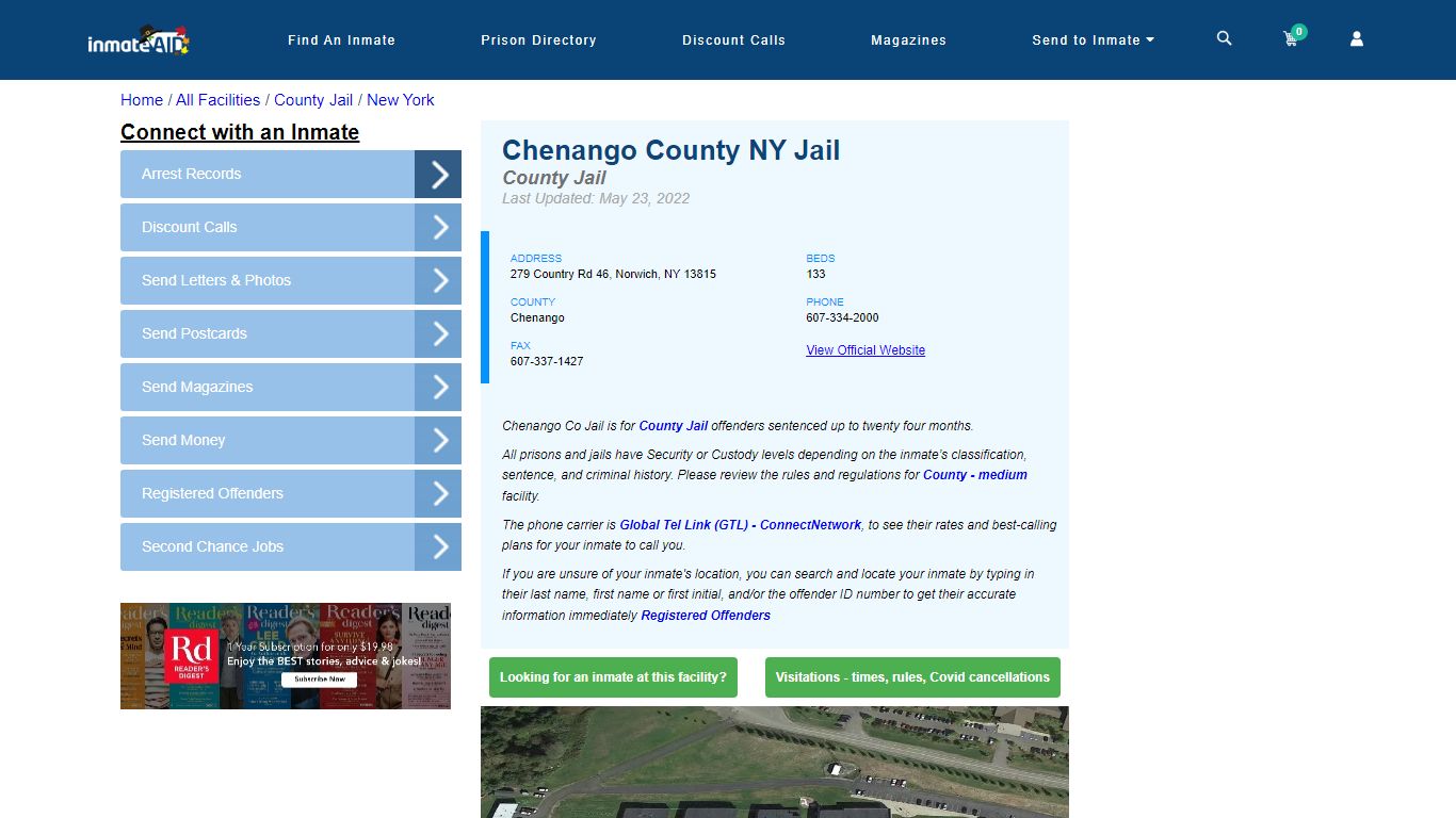 Chenango County NY Jail - Inmate Locator - Norwich, NY