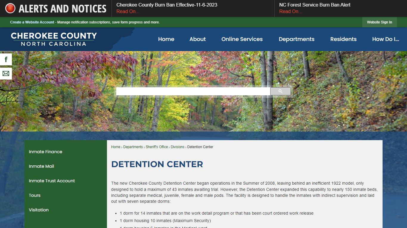 Detention Center | Cherokee County, NC