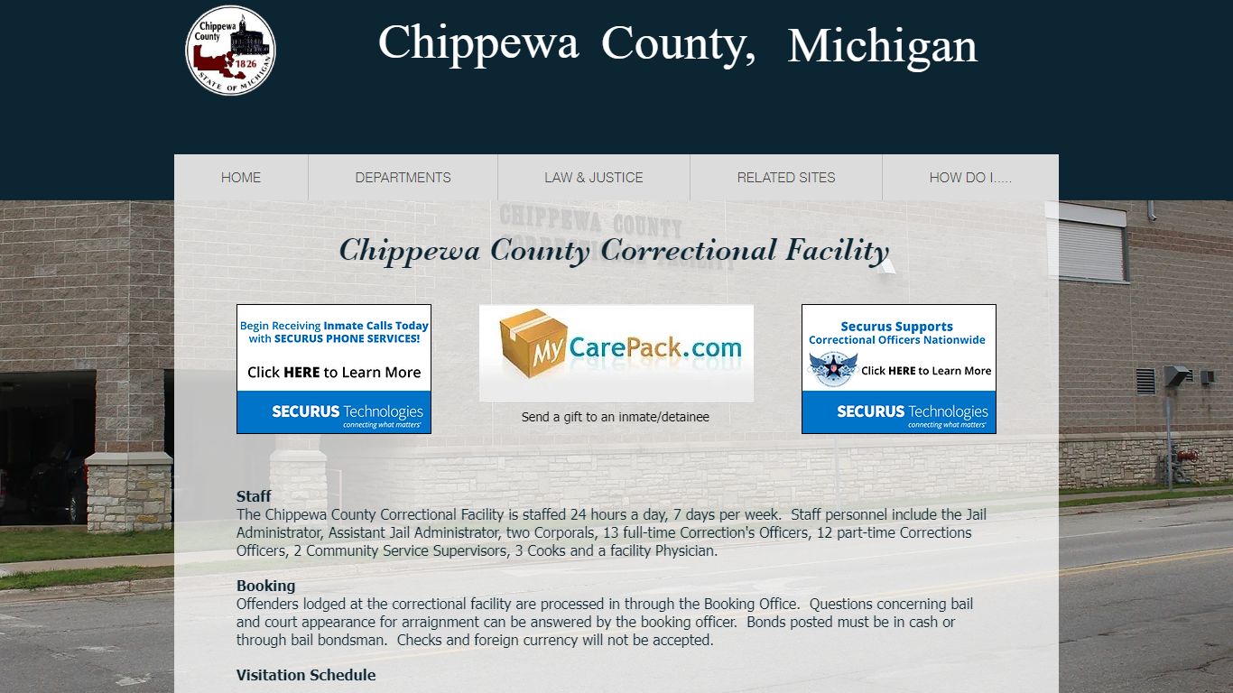 SHERIFF CORRECTIONAL FACILITY | mysite