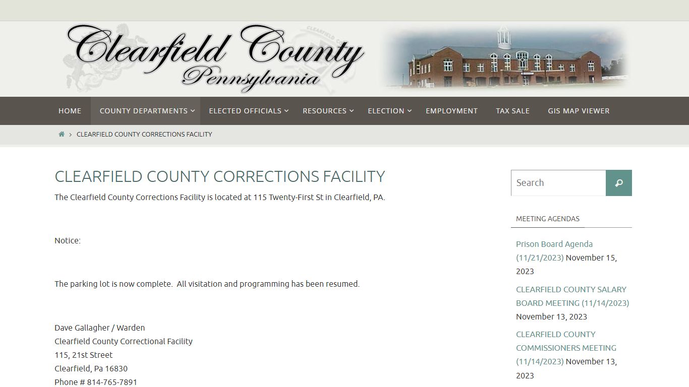 Clearfield County Corrections Facility