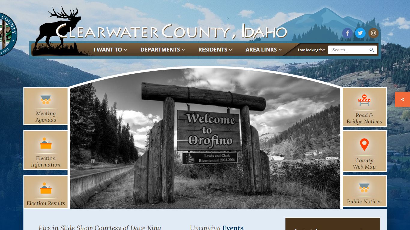 Welcome to Clearwater County, Idaho