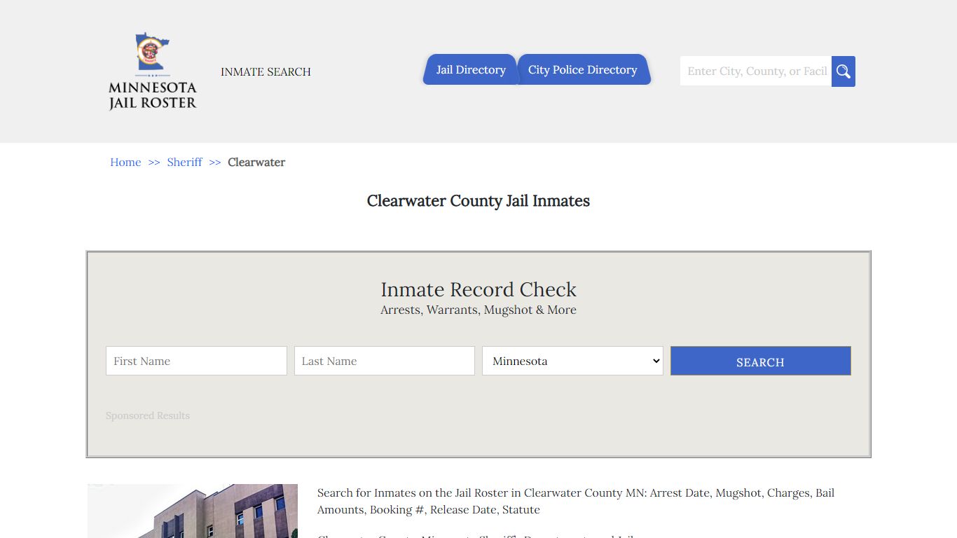 Clearwater County Jail Inmates | Jail Roster Search - Minnesota Jail Roster