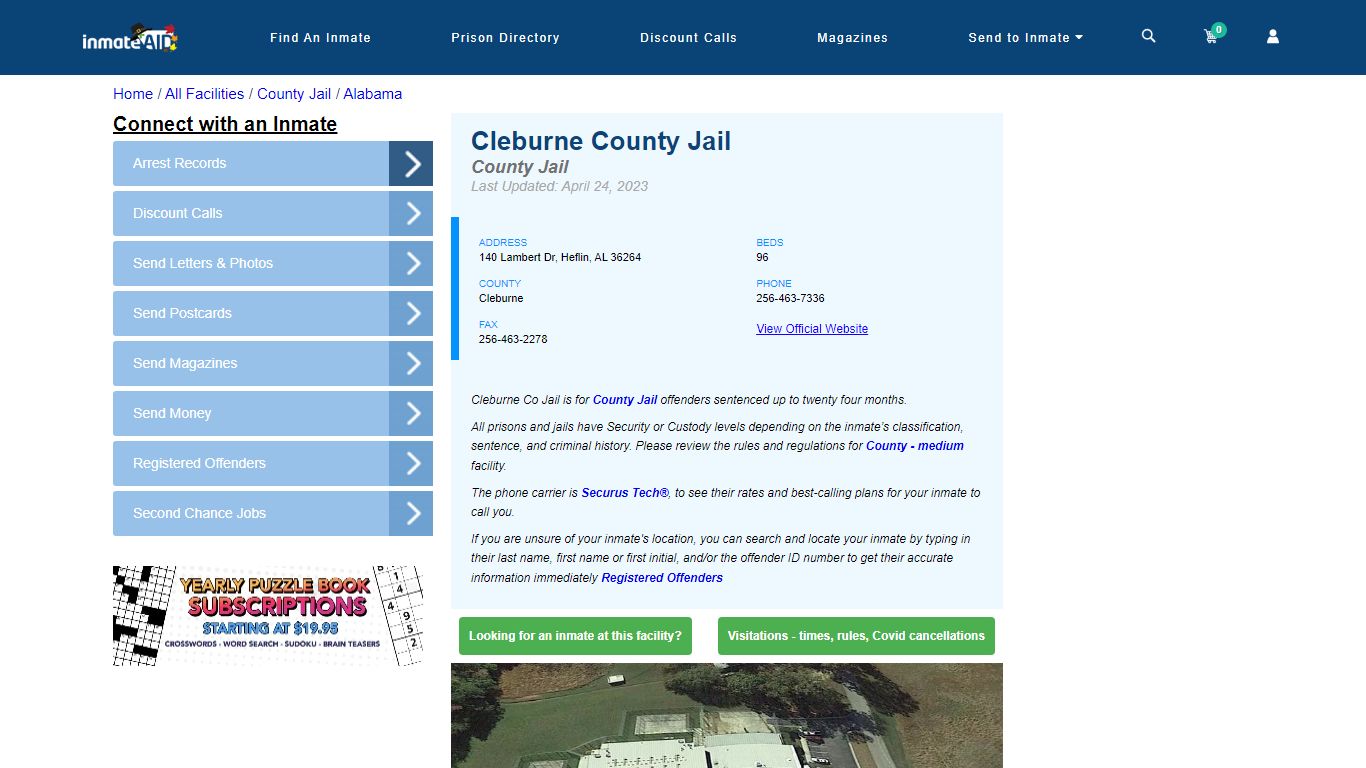 Cleburne County Jail - Inmate Locator - Heflin, AL