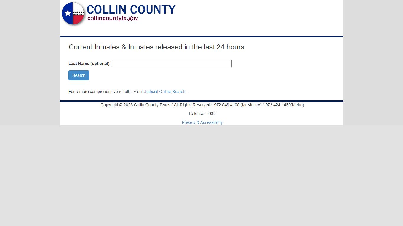 Judicial Online Search - collincountytx.gov