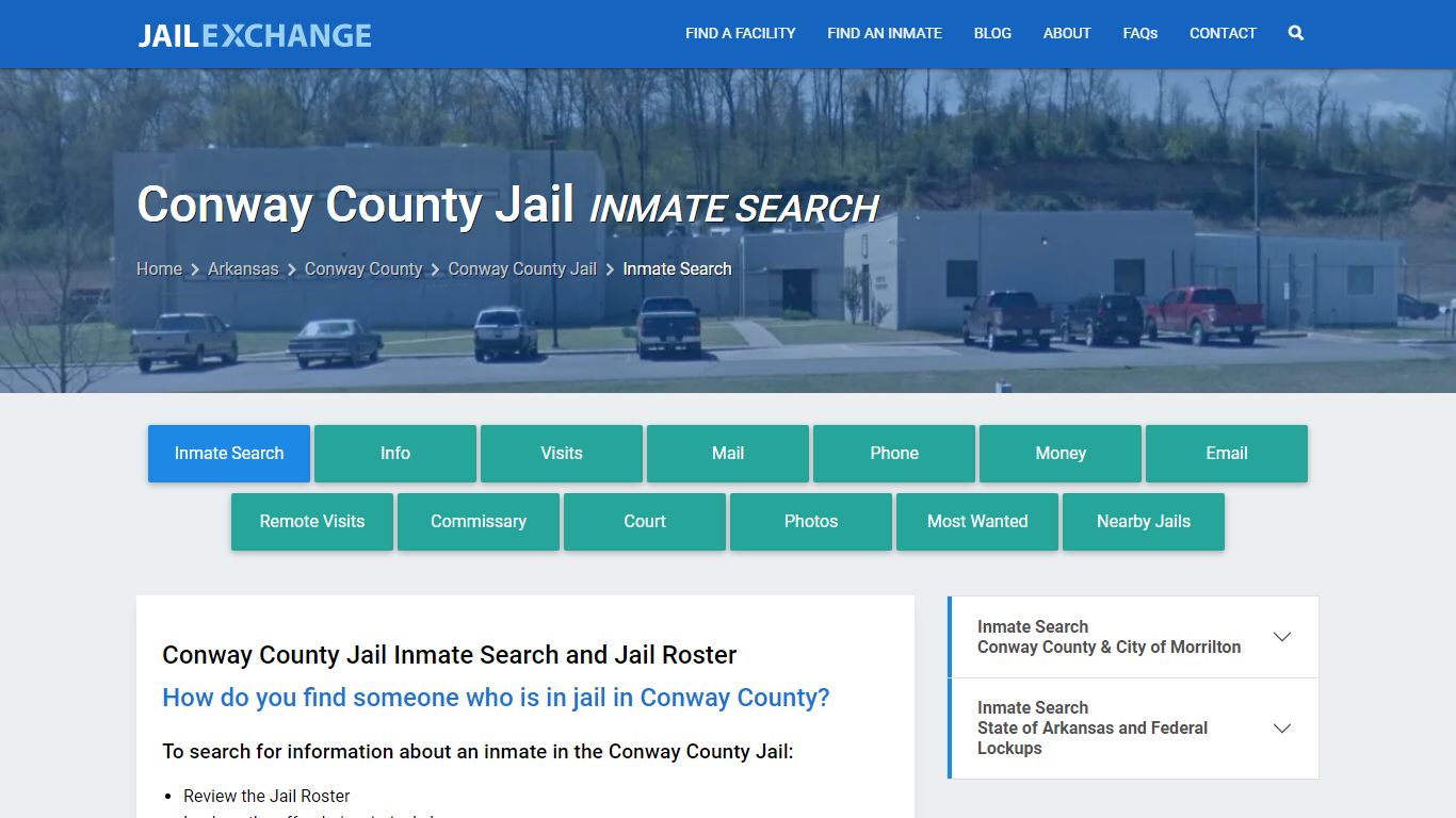 Inmate Search: Roster & Mugshots - Conway County Jail, AR