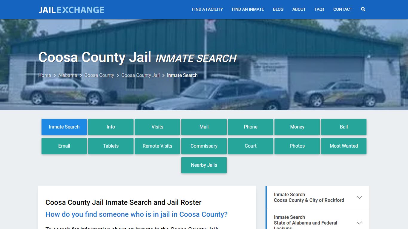 Inmate Search: Roster & Mugshots - Coosa County Jail, AL