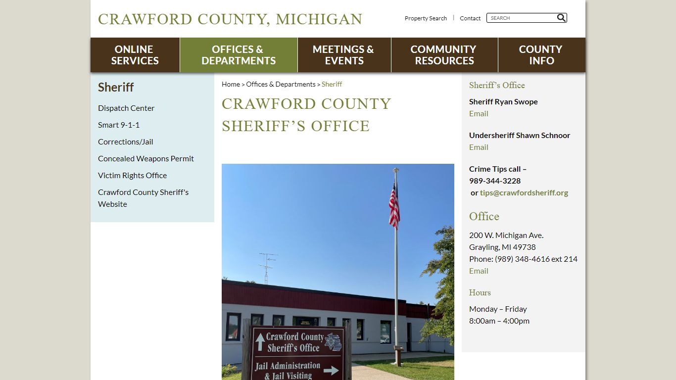 Crawford County Michigan Sheriff