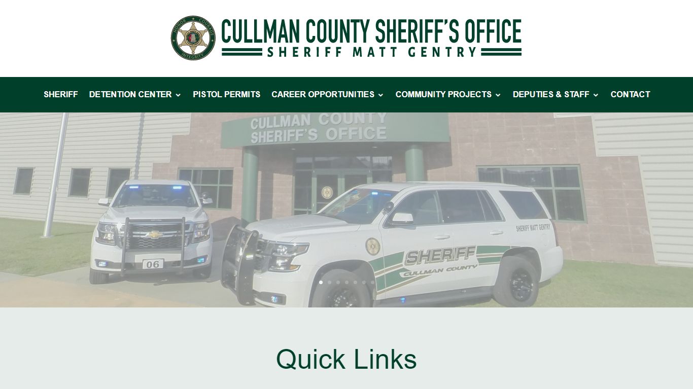 Cullman County Sheriff's Office | Sheriff Matt Gentry