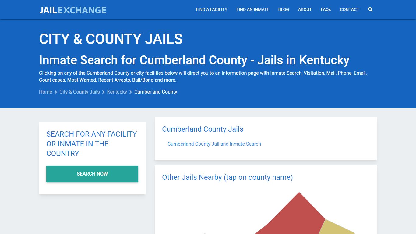 Inmate Search for Cumberland County | Jails in Kentucky - Jail Exchange