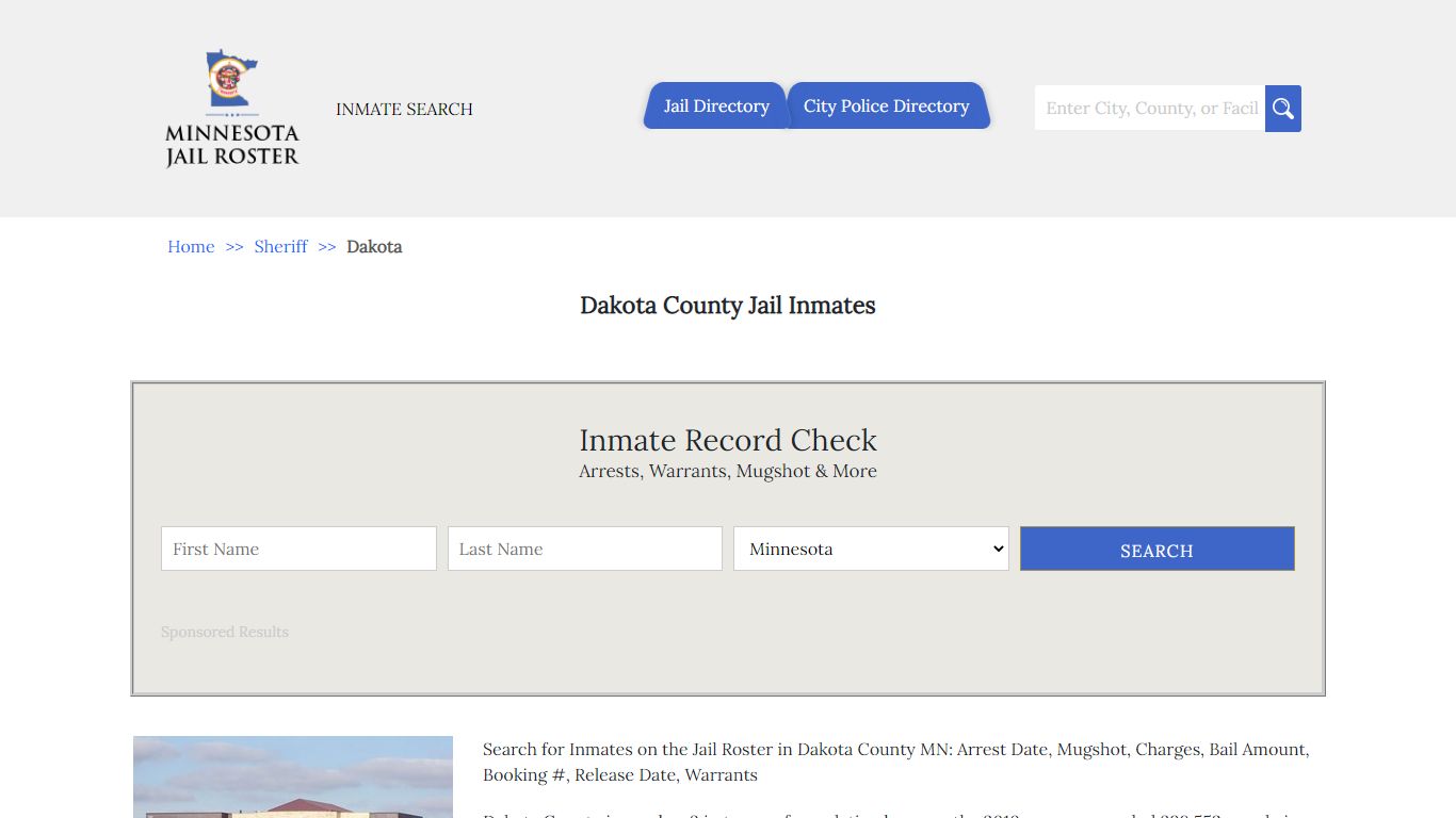 Dakota County Jail Inmates | Jail Roster Search - Minnesota Jail Roster
