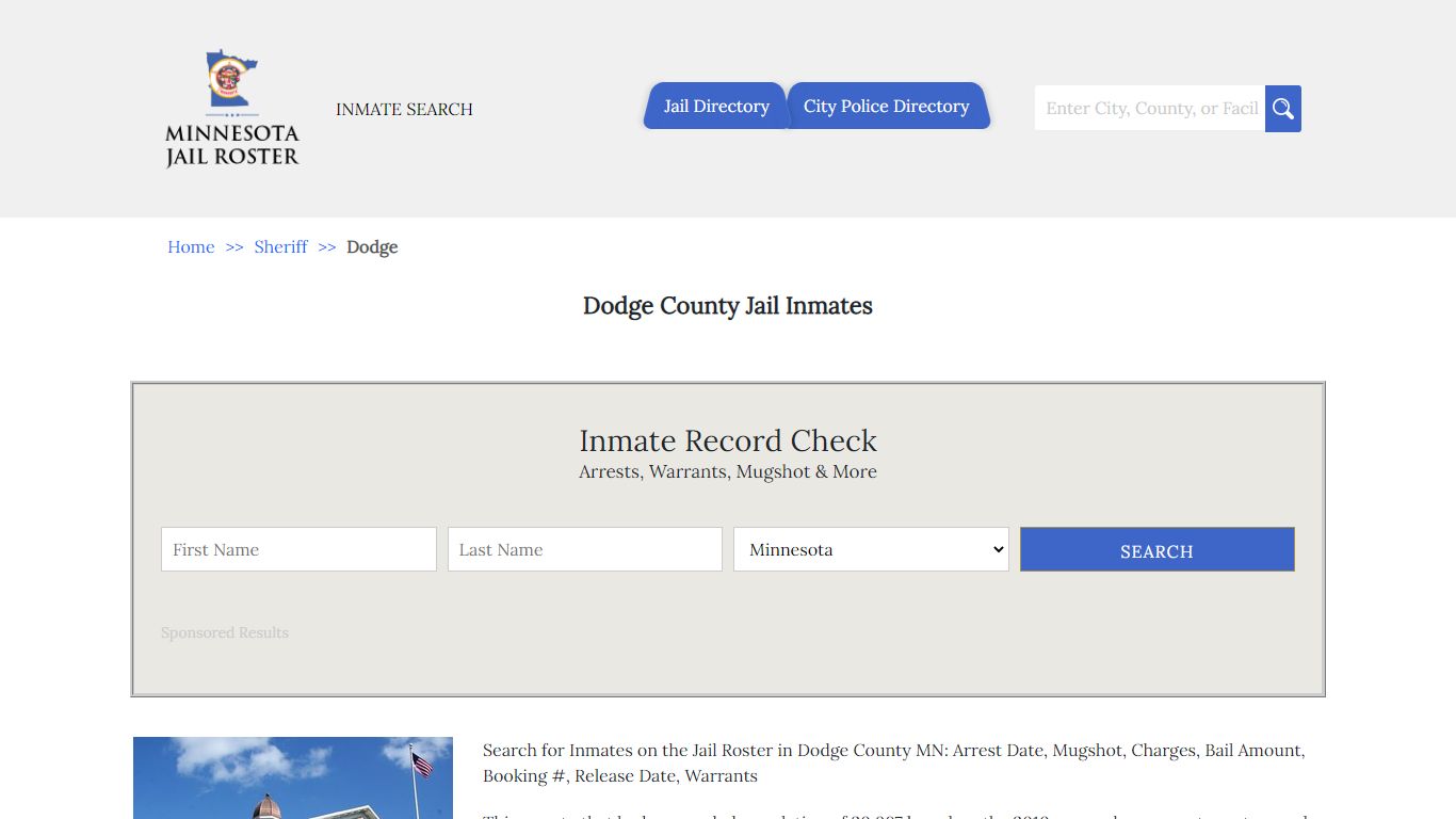 Dodge County Jail Inmates | Jail Roster Search - Minnesota Jail Roster