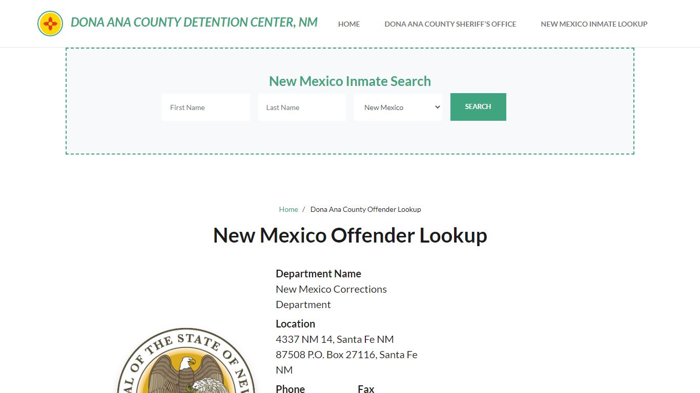 New Mexico Inmate Search, Jail Rosters